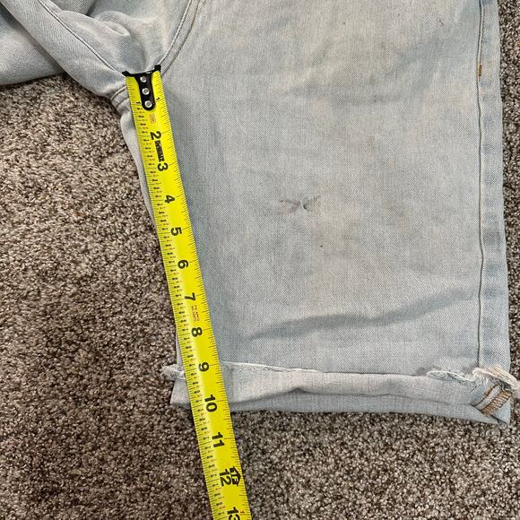 LIFTED RESEARH GROUP Men's True Straight Cut-Off Denim Short Size 32 - Picture 8 of 11